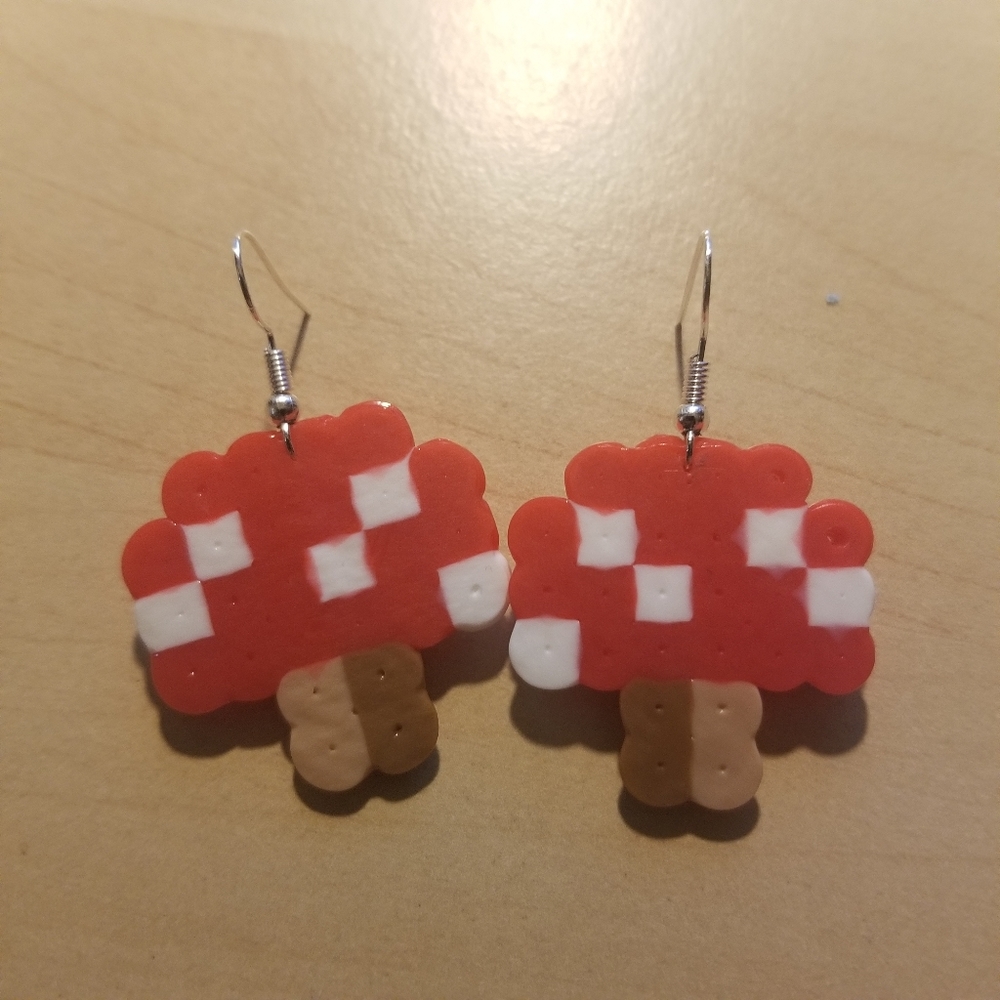 Kidcore Mushroom Earrings